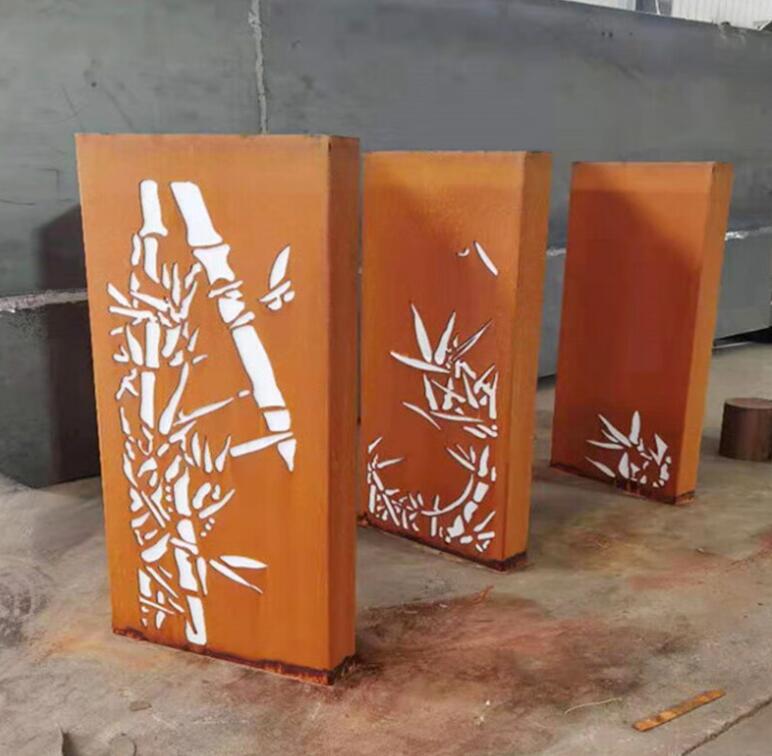 玛多锈钢板灯箱