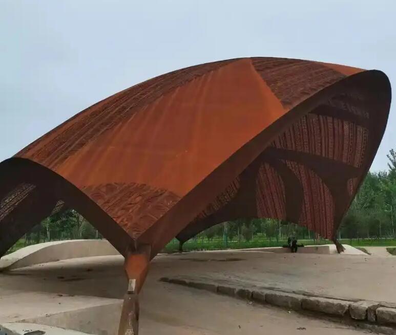 玛多耐候钢幕墙案例